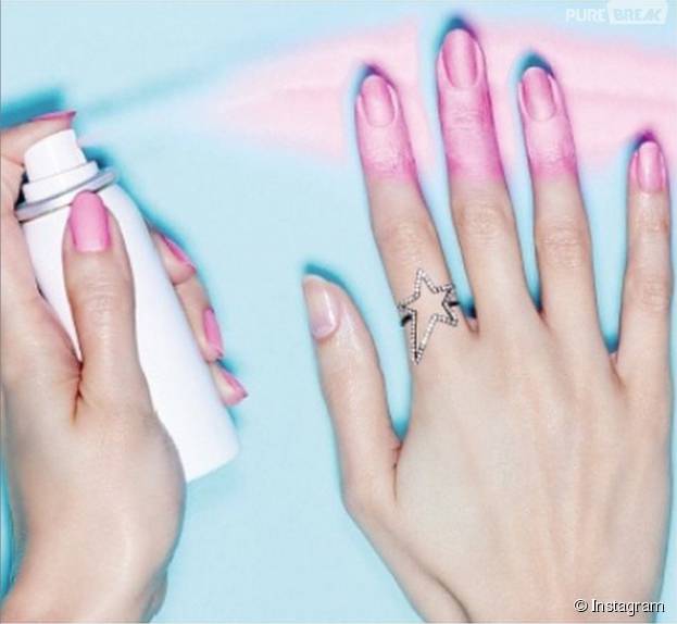 Spray nail polish is possible!